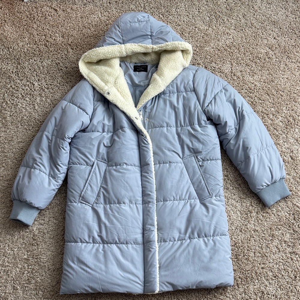Love Tree Sherpa Lined Coat